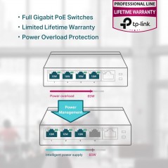 Vendita Tp-Link Switch Di Rete TP-Link Switcher Gigabit 4-port 10/100/1000 TL-SG1005P TL-SG1005P