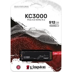 Kingston SSD M.2 KC3000 512GB SKC3000S/512G PCIe 4.0 NVMe