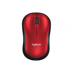Vendita Logitech Mouse Logitech Mouse M185 Wireless Opt Usb Black-Red 910-002240