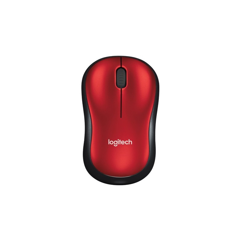 Vendita Logitech Mouse Logitech Mouse M185 Wireless Opt Usb Black-Red 910-002240