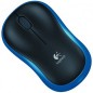 Logitech Mouse M185 Wireless Opt Usb Black-Blue