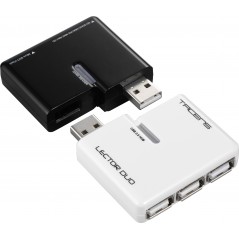 Vendita Tacens Hub Usb TACENS Lector Duo Hub a 3 porte USB 2.0 e Lettore Memory da 52 formati Offerta del mese 4710700954621