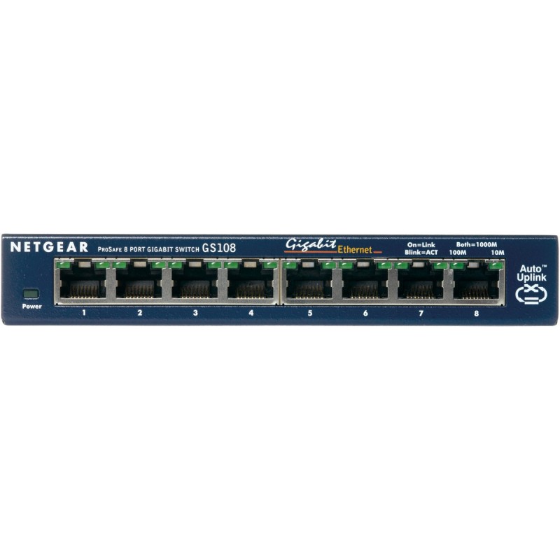 Switch Netgear 1000M 8P. GS108