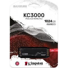 Vendita Kingston Technology Hard Disk Ssd M.2 Kingston M.2 KC3000 1024GB SKC3000S/1024G M.2 PCIe 4.0 NVMe SKC3000S/1024G