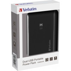 Vendita Verbatim Power Bank Verbatim PowerBank pack dual usb 10400mah 21a Offerta del Mese 49952