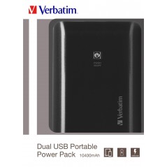 Vendita Verbatim Power Bank Verbatim PowerBank pack dual usb 10400mah 21a Offerta del Mese 49952