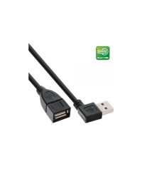 InLine Smart USB 2.0 prolunga Type A maschio angolato a Type A femmina nero 0.2m