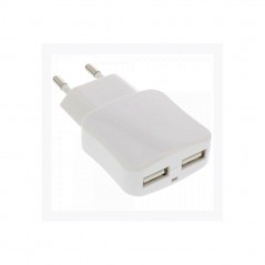 Vendita Inline Mobile Charger InLine USB da rete elettrica In Europlug 100-240VAC Out: 2 x prese USB 5V-2100ma bianco 31505W