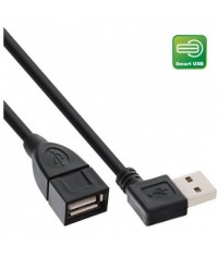 InLine Smart USB 2.0 prolunga Type A maschio angolato a Type A femmina nero 2m