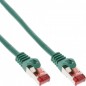 InLine Cavo Patch LAN. S-FTP (PiMf). Cat.6. 250MHz. guaina PVC. CU (100% rame). verde. 15m