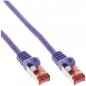 InLine Cavo Patch LAN S-FTP (PiMf) Cat.6 250MHz guaina PVC CU (100% rame) porpora 2m