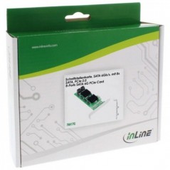 Vendita Inline Schede Espansione Usb InLine Controller SATA. 8x SATA 6Gb/s. Scheda PCIe 2.0 (PCI-Express). Staffa Low-Profile...