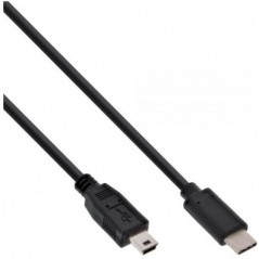 Vendita Inline Cavi Usb Esterni InLine Cavo USB 2.0. Type C maschio a Type Mini-B (5pin) maschio. nero. 2m 35752