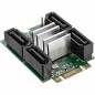 InLine Scheda Mini-PCIe 2.0 M.2. 4x SATA 6Gb-s. RAID 0.1.10.JBOD