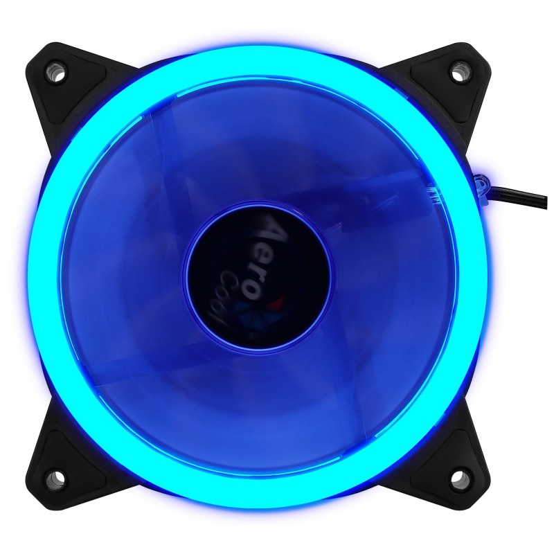 Aerocool Rev BLUE Ventola da 120mm con illuminazione ad anello Dual Led