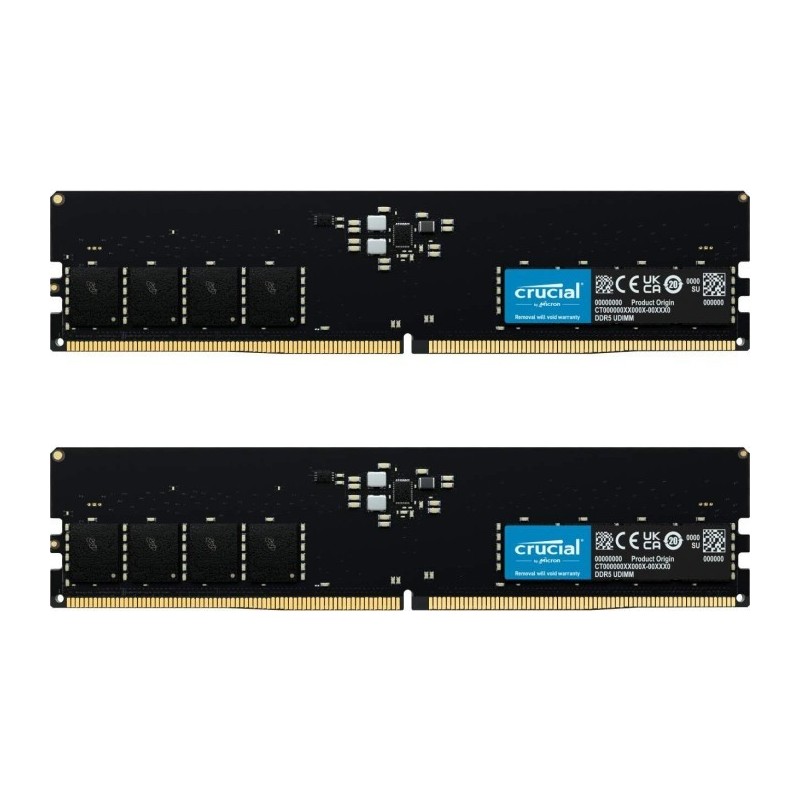 Memoria Ram Crucial Ddr5 64GB 4800 CT2K32G48C40U5 KIT 2x32GB