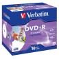 Verbatim DVD+R vergine 4.7 gb 43508 10 pz stampabile Offerta del Mese