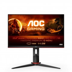 Vendita Aoc Monitor Led AOC G2 C24G2AE/BK monitor piatto per PC 59,9 cm (23.6\\") 1920 x 1080 Pixel Full HD LED Nero, Rosso C...