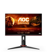 Vendita Aoc Monitor Led AOC G2 C24G2AE/BK monitor piatto per PC 59,9 cm (23.6\\") 1920 x 1080 Pixel Full HD LED Nero, Rosso C...