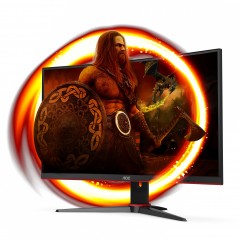 AOC G2 C24G2AE/BK monitor piatto per PC 59,9 cm (23.6") 1920 x 1080 Pixel Full HD LED Nero, Rosso
