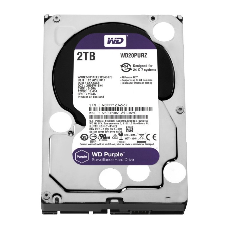 Hard Disk 3.5 Western Digital 2TB Purple WD22PURZ
