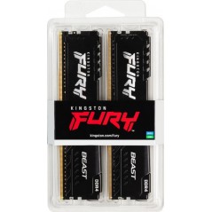 Memoria Ram Kingston Ddr4 64GB 3600 FURY Beast KF436C18BBK2/64 Kit 2x32GB