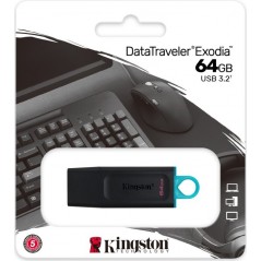 Vendita Kingston Technology Usb Flash - Pen Drive Kingston Chiavetta Usb 64GB DataTraveler Exodia USB 3.2 DTX/64GB DTX/64 GB
