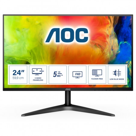 Vendita Aoc Monitor Led Monitor AOC 24 B1 24B1H Full HD LED Nero 24B1H