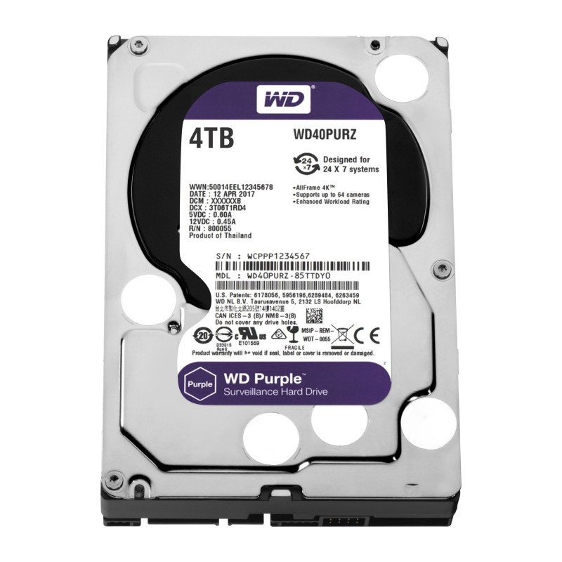 Hard Disk 3.5 Western Digital 4TB Purple WD42PURZ