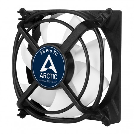 Vendita Arctic Ventole ARCTIC F8 Pro TC Case per computer Ventilatore 8 cm Nero, Bianco 1 pz AFACO-08PT0-GBA01