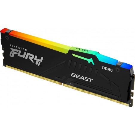 Vendita Kingston Technology Memoria Ram Ddr5 Kingston DDR5 32GB 5200 FURY Beast RGB KF552C40BBA-32 KF552C40BBA-32
