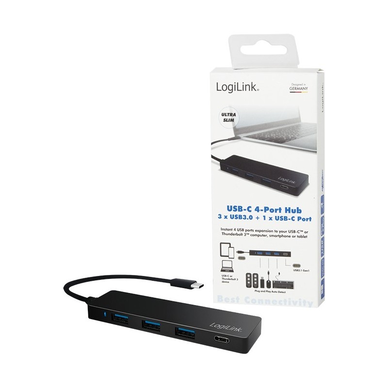 USB Hub Logilink 3.2 Gen 1x1 USB-C 4-Port (UA0311)
