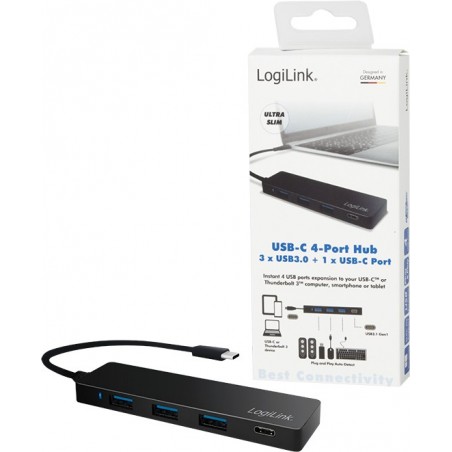 Vendita Logilink Hub Usb USB Hub Logilink 3.2 Gen 1x1 USB-C 4-Port (UA0311) UA0311