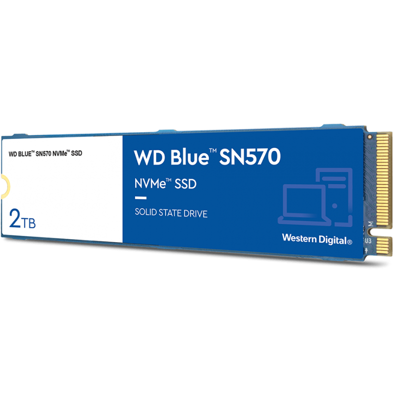Western Digital M.2 Blue 2TB SN570 NVME PCI Express Gen3 x4 WDS200T3B0C