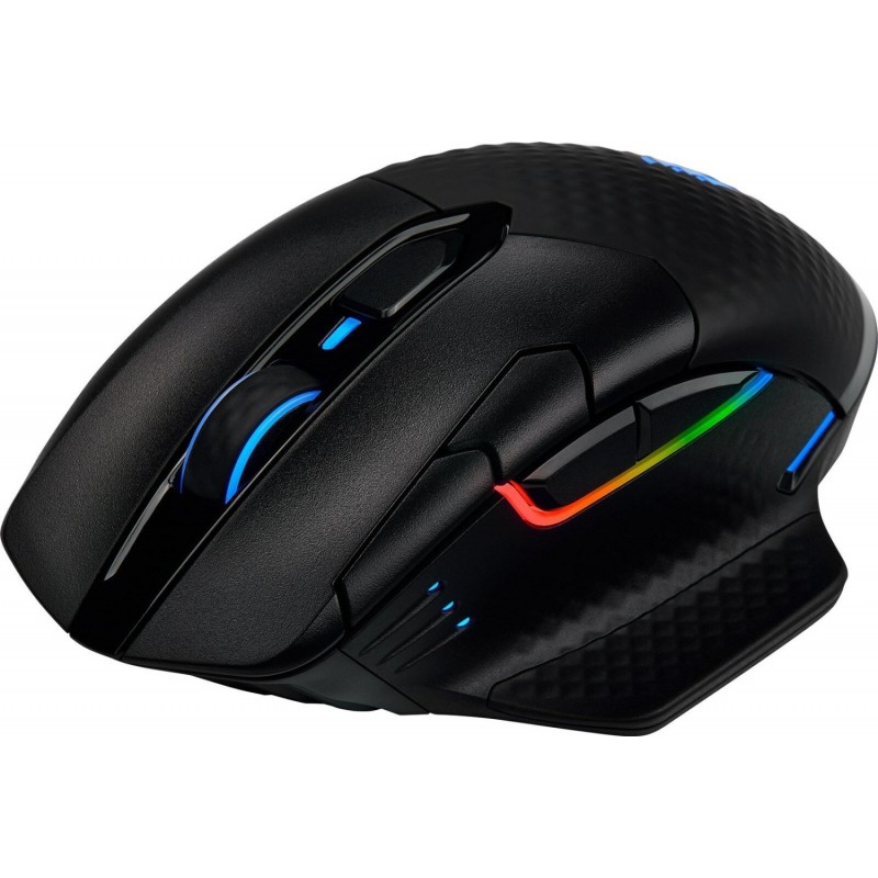 Corsair DARK CORE RGB SE mouse Mano destra RF Wireless+Bluetooth+USB Type-A Ottico 18000 DPI
