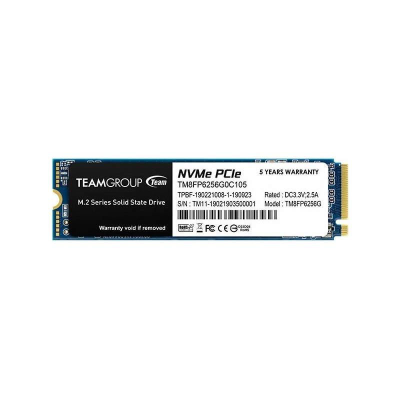 Teamgroup Ssd M.2 256GB MP33 PCIe TM8FP6256G0C101
