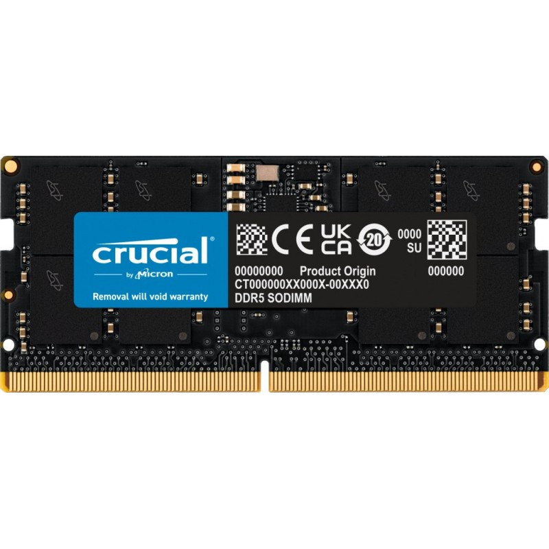 Memoria Ram Crucial So-Dimm Ddr5 16GB 4800 CT16G48C40S5