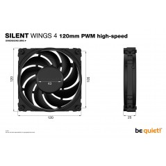 Vendita Be quiet! Ventole Ventola Be Quiet SilentWings 4 120mm PWM high-speed BL094