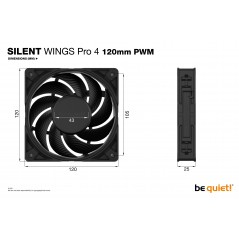 Vendita Be quiet! Ventole Ventola Be Quiet SilentWings PRO 4 120mm PWM BL098