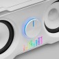 Mars Gaming Speakers MS22W Altoparlanti Gaming Compatti 2.2 RGB Flow - Bianco