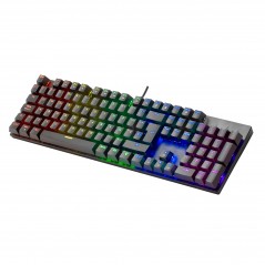 Vendita Mars Gaming Tastiere per computer Mars Gaming MK422BIT Mechanical Keyboard RGB rainbow lighting Switch Blue - Layout ...