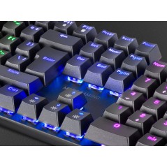 Vendita Mars Gaming Tastiere per computer Mars Gaming MK422BIT Mechanical Keyboard RGB rainbow lighting Switch Blue - Layout ...