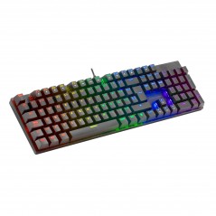 Vendita Mars Gaming Tastiere per computer Mars Gaming MK422BRIT Mechanical Keyboard RGB rainbow lighting Switch Brown - Layou...