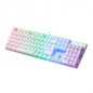 Mars Gaming MK422WBRIT Mechanical Keyboard RGB rainbow lighting Switch Brown - Layout Italiano -White