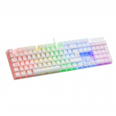 Mars Gaming MK422WRIT Mechanical Keyboard RGB rainbow lighting Switch Red - Layout Italiano -White