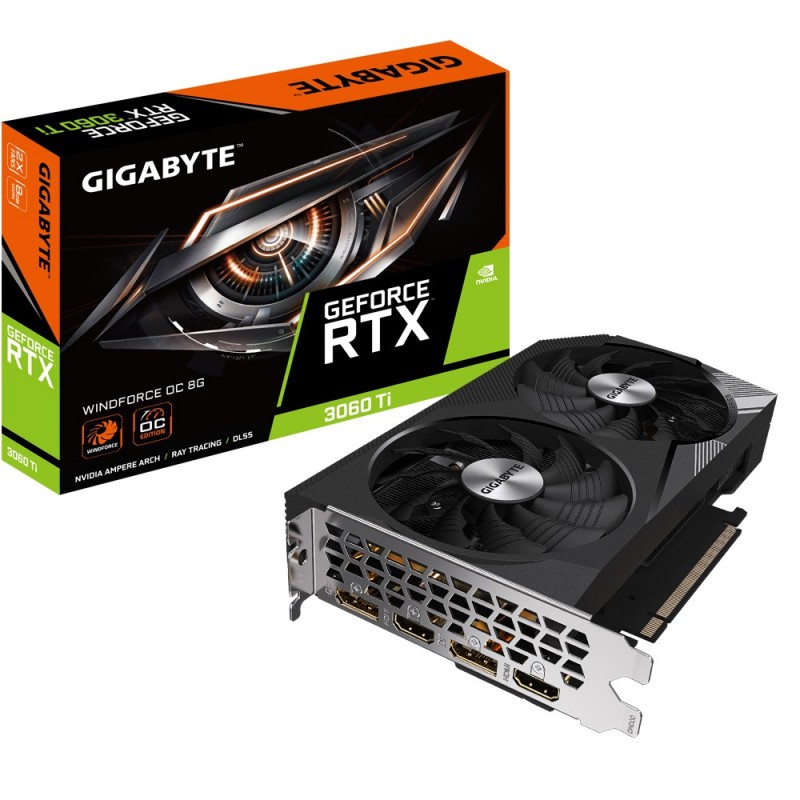 Gigabyte GeForce® RTX 3060 TI 8GB WINDFORCE OC (LHR)