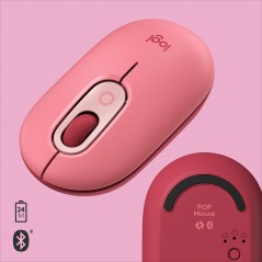 Vendita Logitech Mouse Mouse Logitech Pop Heartbreaker Rosa (910-006548) 910-006548