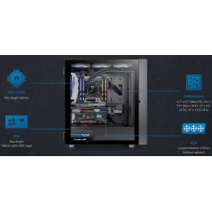 Vendita Thermaltake Case Thermaltake H570 TG ARGB CA-1T9-00M1WN-01