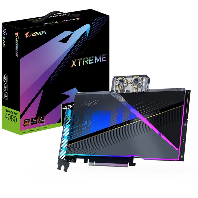 Gigabyte GeForce® RTX 4080 16GB AORUS XTREME WATERFORCE WB