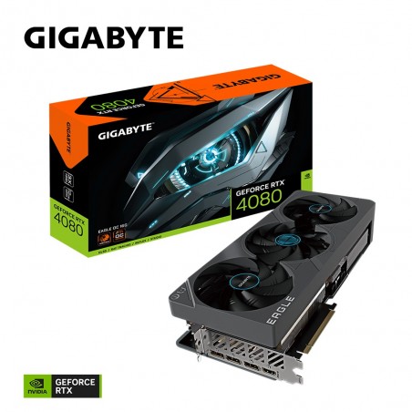 Vendita Gigabyte Schede Video Nvidia Gigabyte GeForce® RTX 4080 16GB EAGLE OC GV-N4080EAGLE OC-16GD